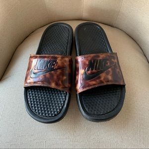 Tortoise Nike Slides